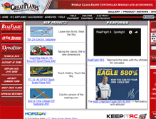 Tablet Screenshot of greatplanes.com